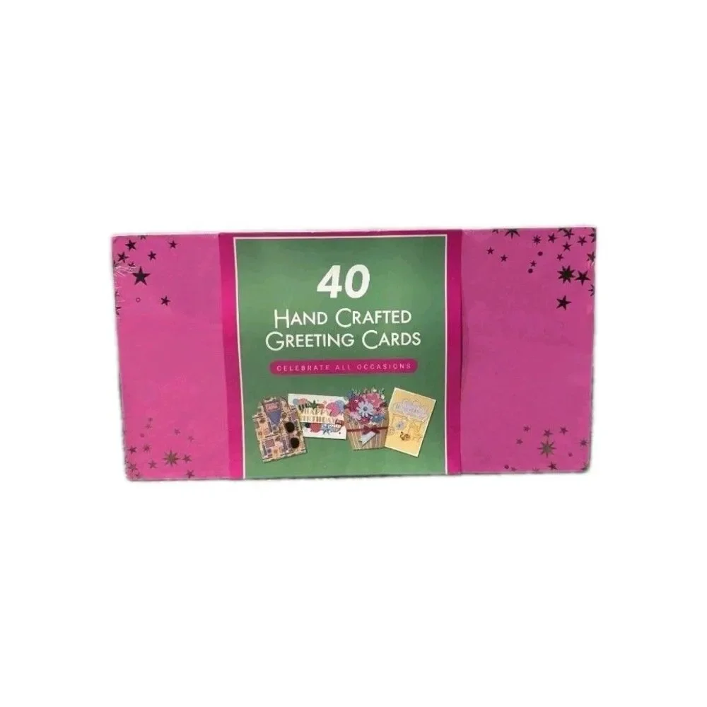 PRO4ALL Hand Crafted All Occasion Greeting Card Collection, 40-count NEW MODEL